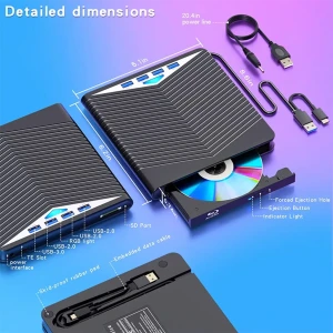 درایو DVD RW اکسترنال فکسیت مدل POP004 7in1